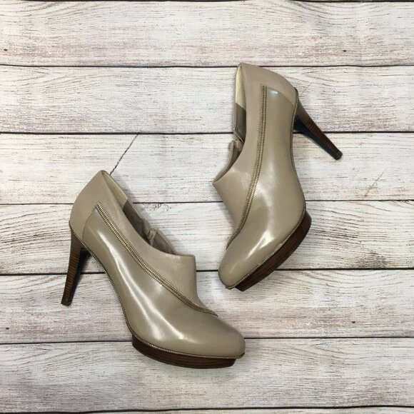 Women’s Maria Sharapova Beige Bootie sz 10 - Picture 2 of 7